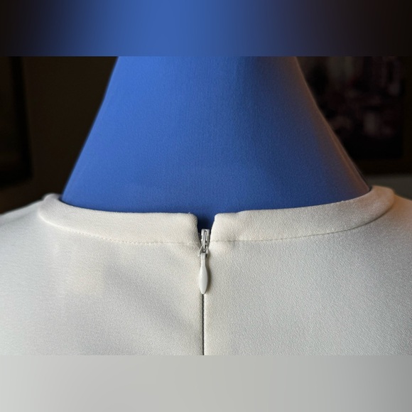 J Crew Ivory Scoop Neck Sleeveless Sheath Knee Length Dress Size 4 NWT - Picture 7 of 8